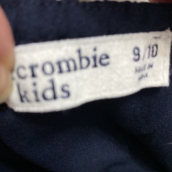 Abercrombie Kids navy blue and white romper size 9-10 - Picture 6 of 7
